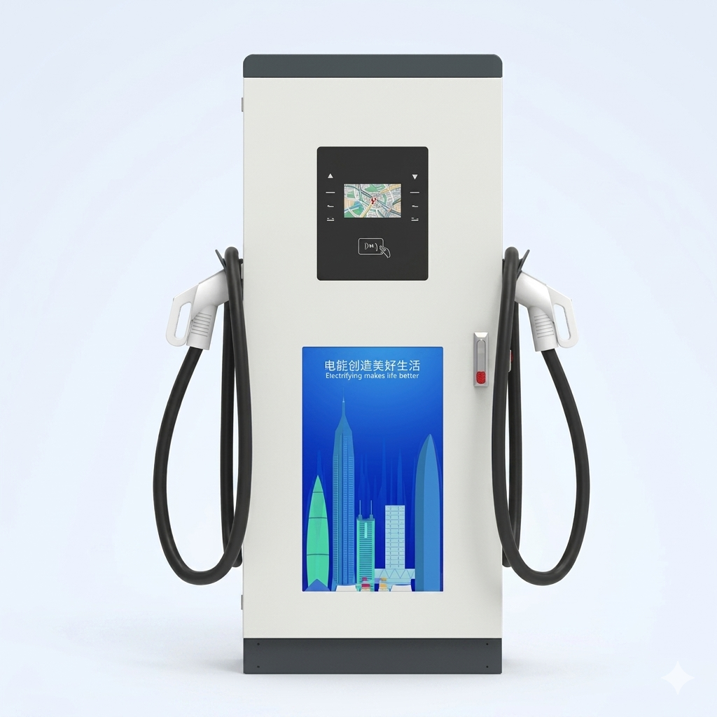 120kW Dual-Outlet DC Fast Charger – Ground Mounted