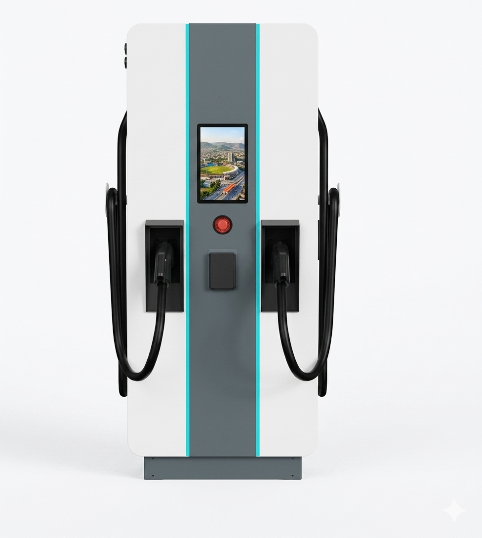 60kW Dual-Outlet DC Fast Charger – Floor Mounted