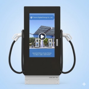 160kW DC Fast Charger with 43" Advertising Screen – Monetize While You Charge